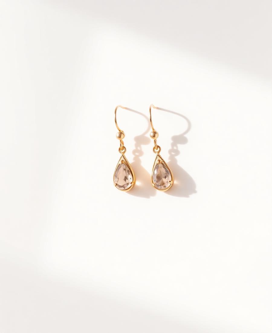 Brinco Gota Cristal